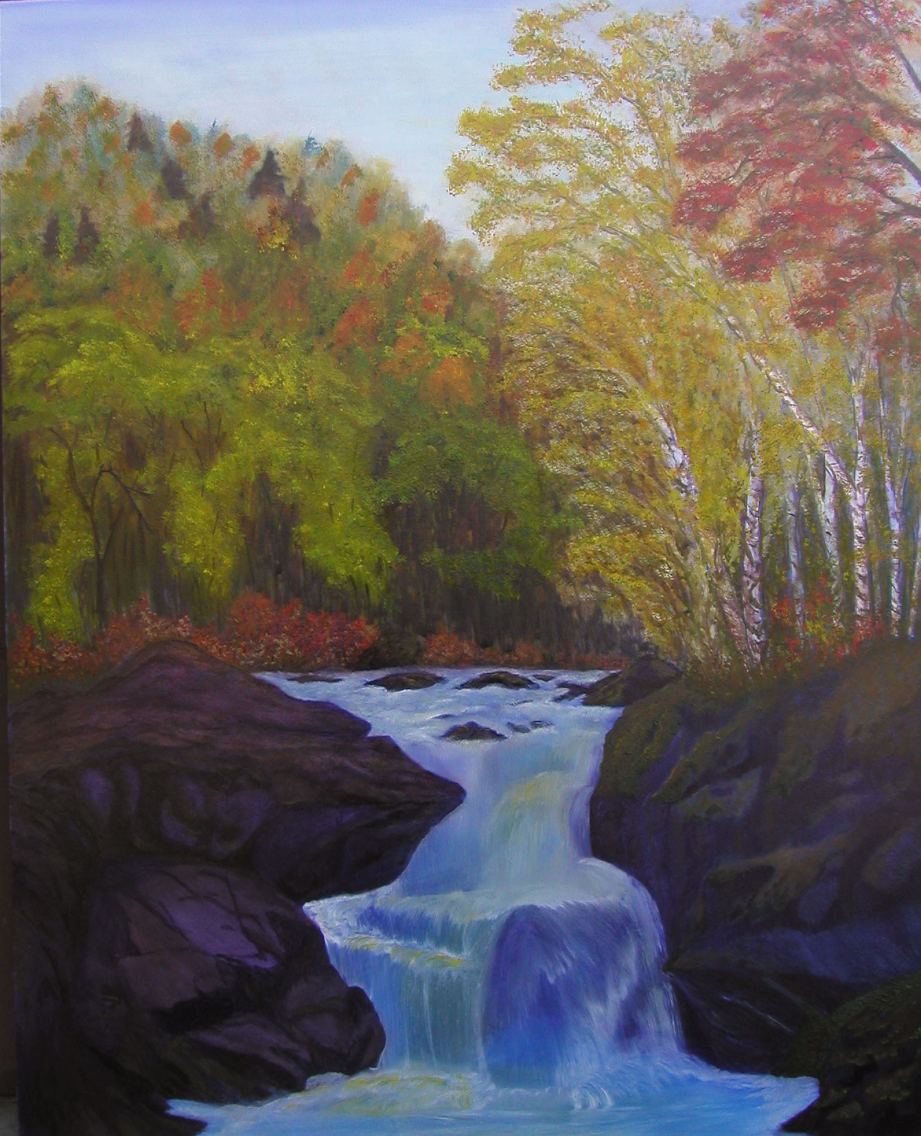 North Woods, Oil on Masonite, 40" x 50" — In private collection, NFS